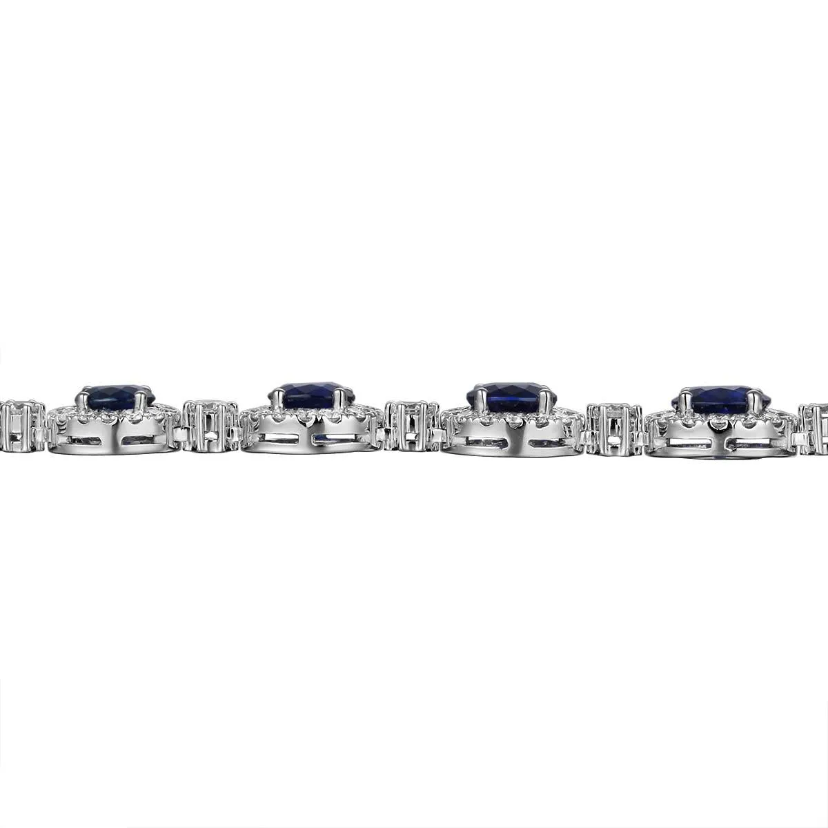 10.14carat Royal Blue Sapphire Diamond Statement Necklace