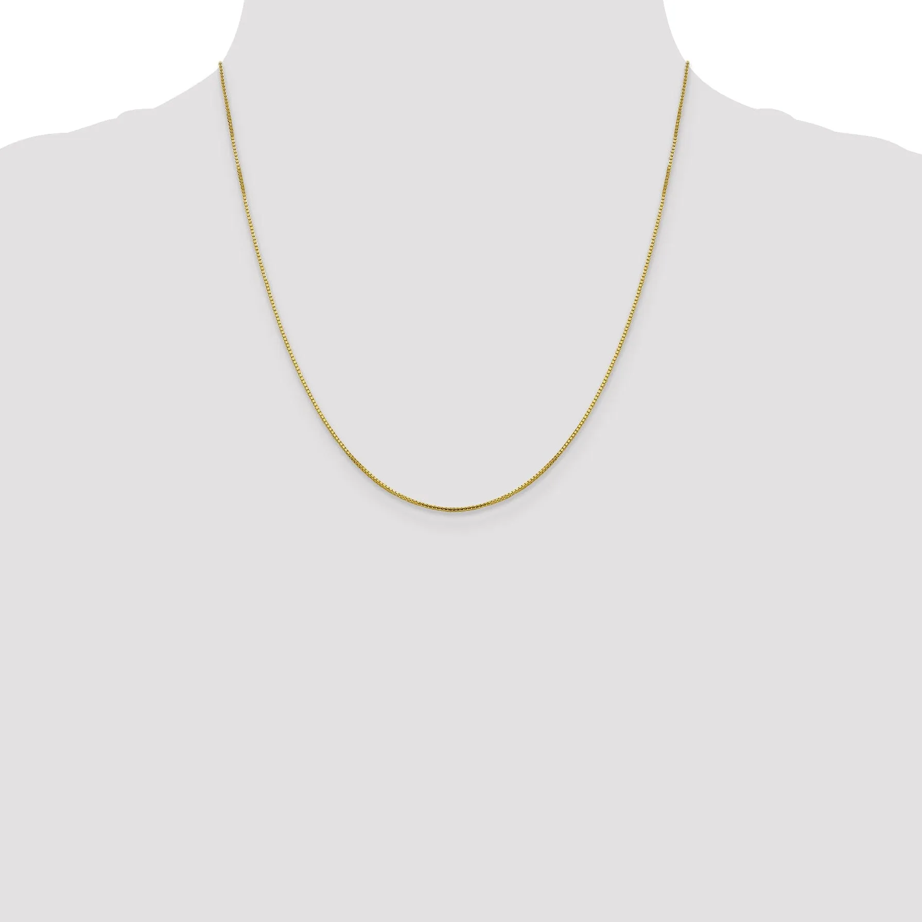 10k Yellow Gold .95 mm Octagonal Sparkle Box