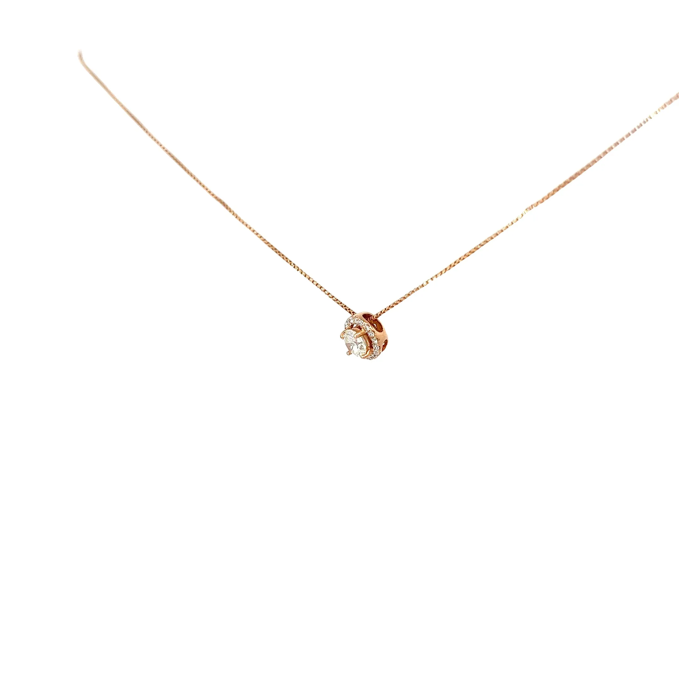 14KR .35CT GSI1 DIA SOLITAIRE PENDANT