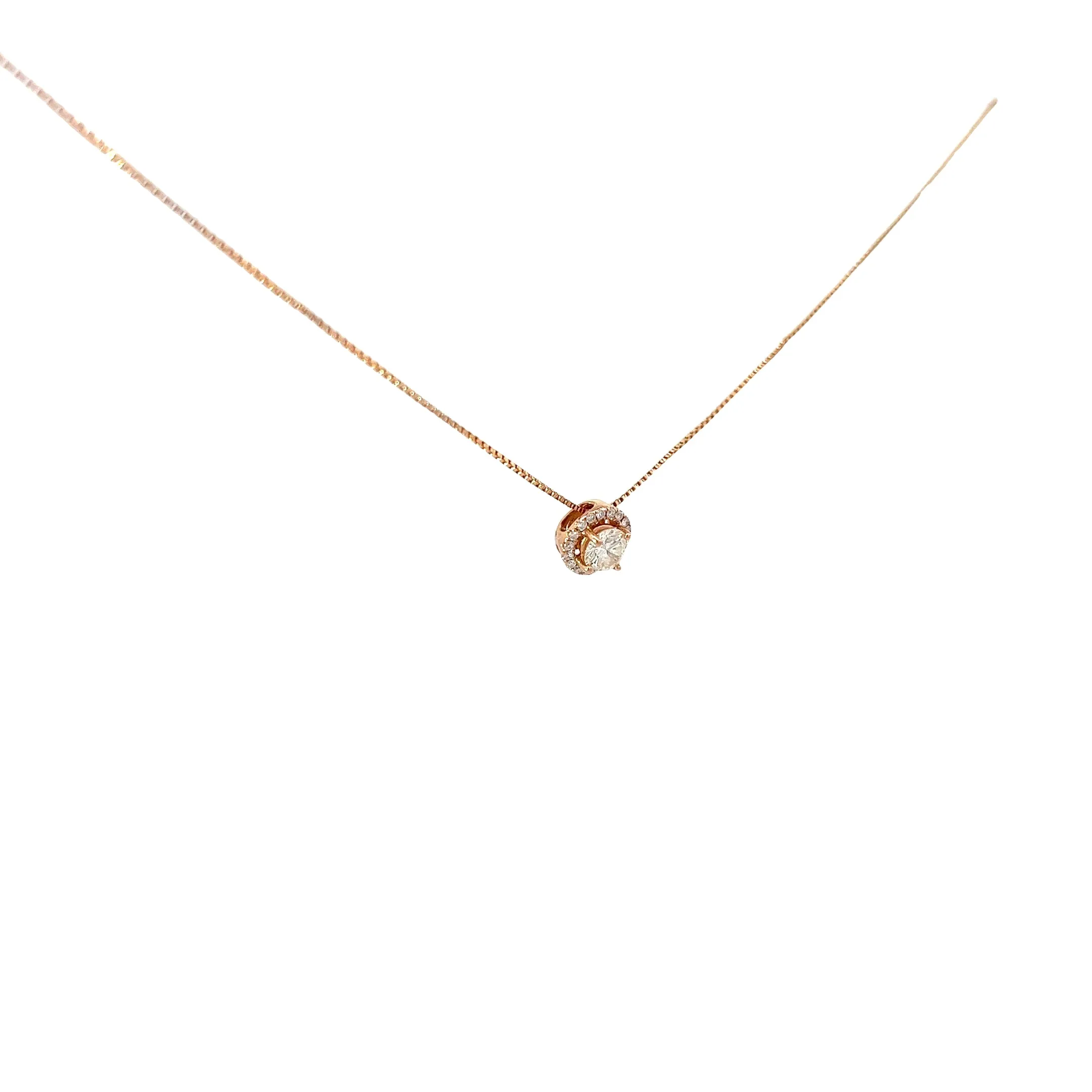 14KR .35CT GSI1 DIA SOLITAIRE PENDANT