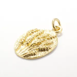 14kt Yellow Gold Vermeil Wheat Field Charm