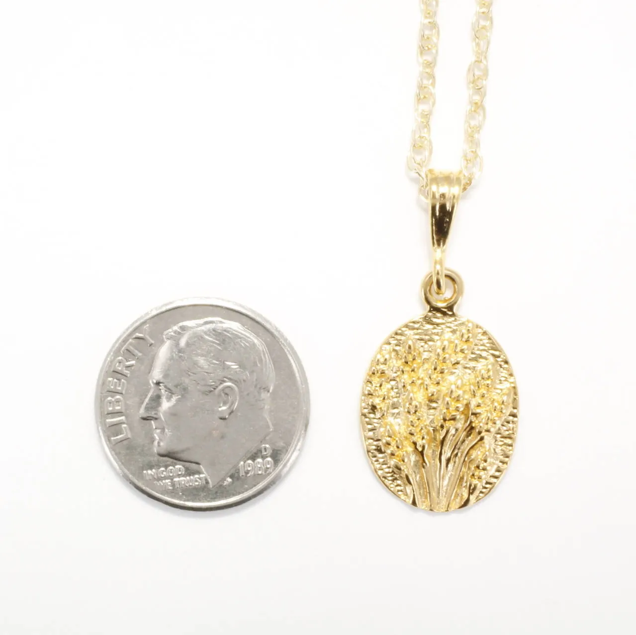 14kt Yellow Gold Vermeil Wheat Field Necklace