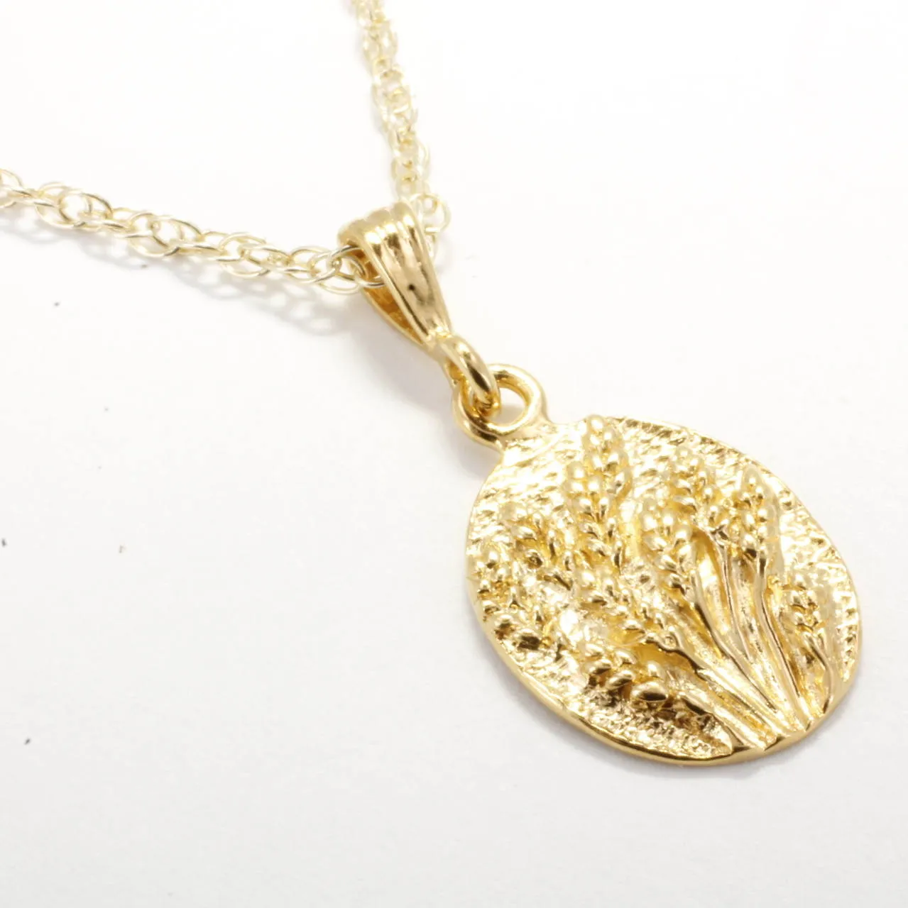 14kt Yellow Gold Vermeil Wheat Field Necklace