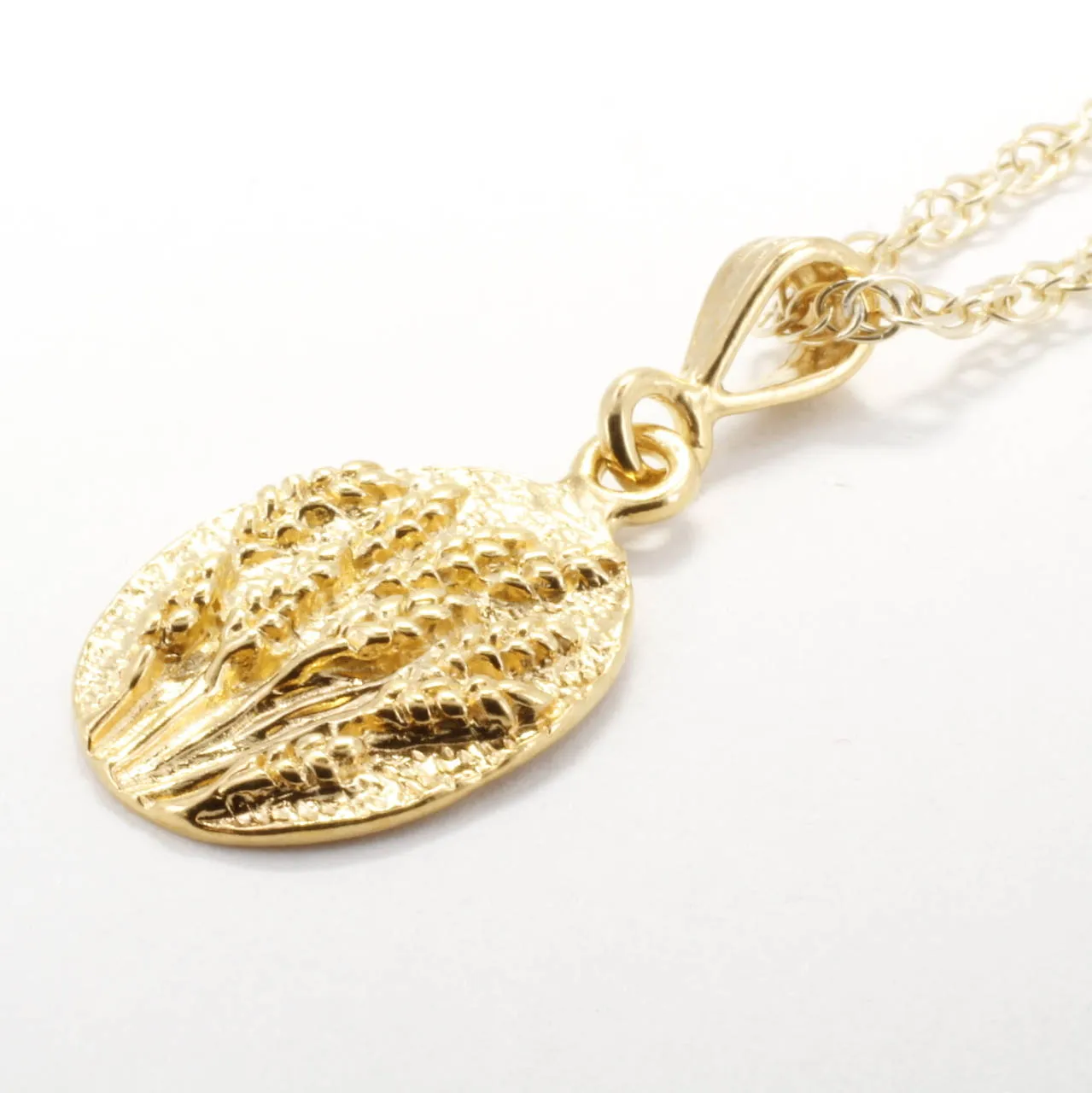 14kt Yellow Gold Vermeil Wheat Field Necklace