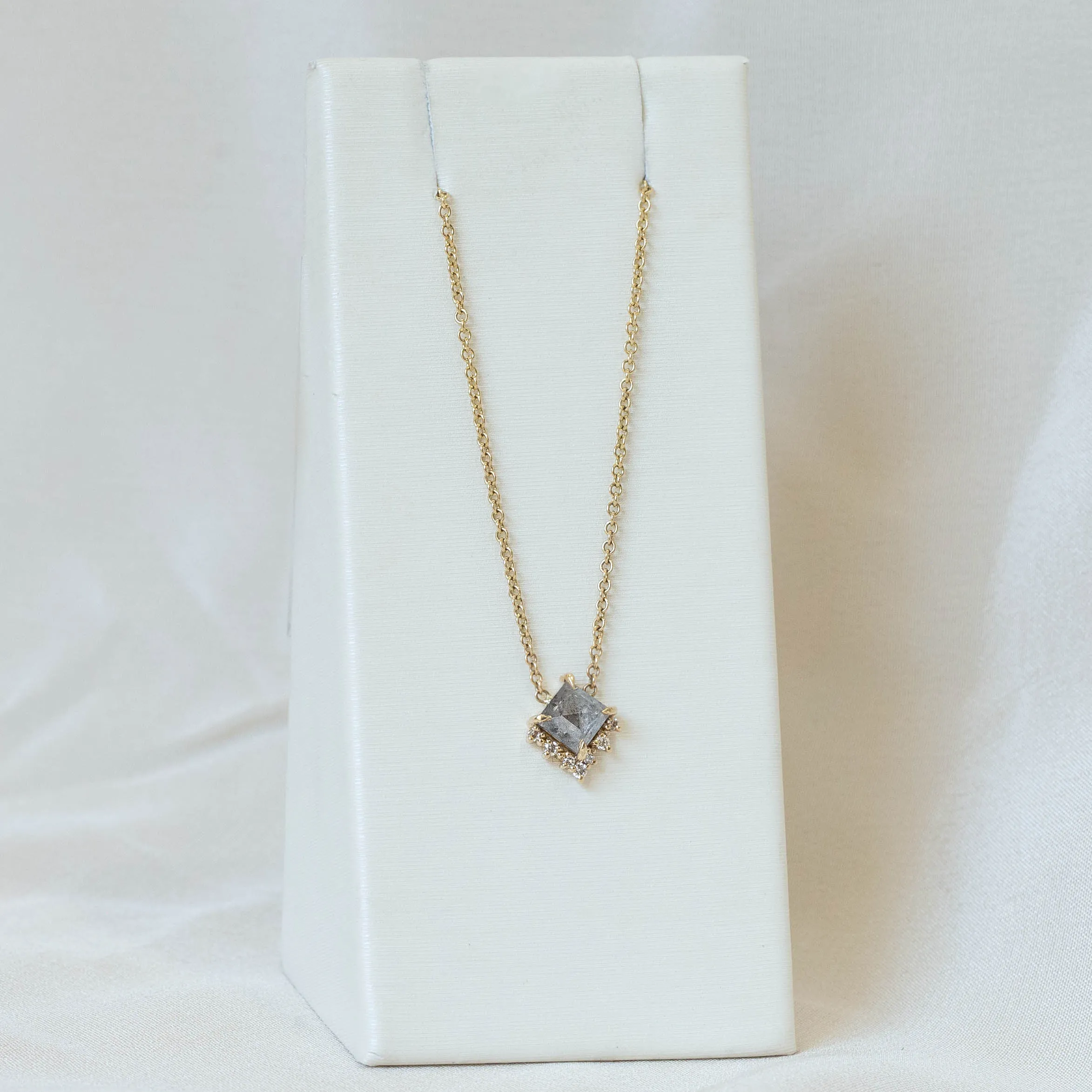 14ky 0.59ct Short Kite “Rae" Necklace