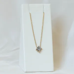 14ky 0.59ct Short Kite “Rae" Necklace