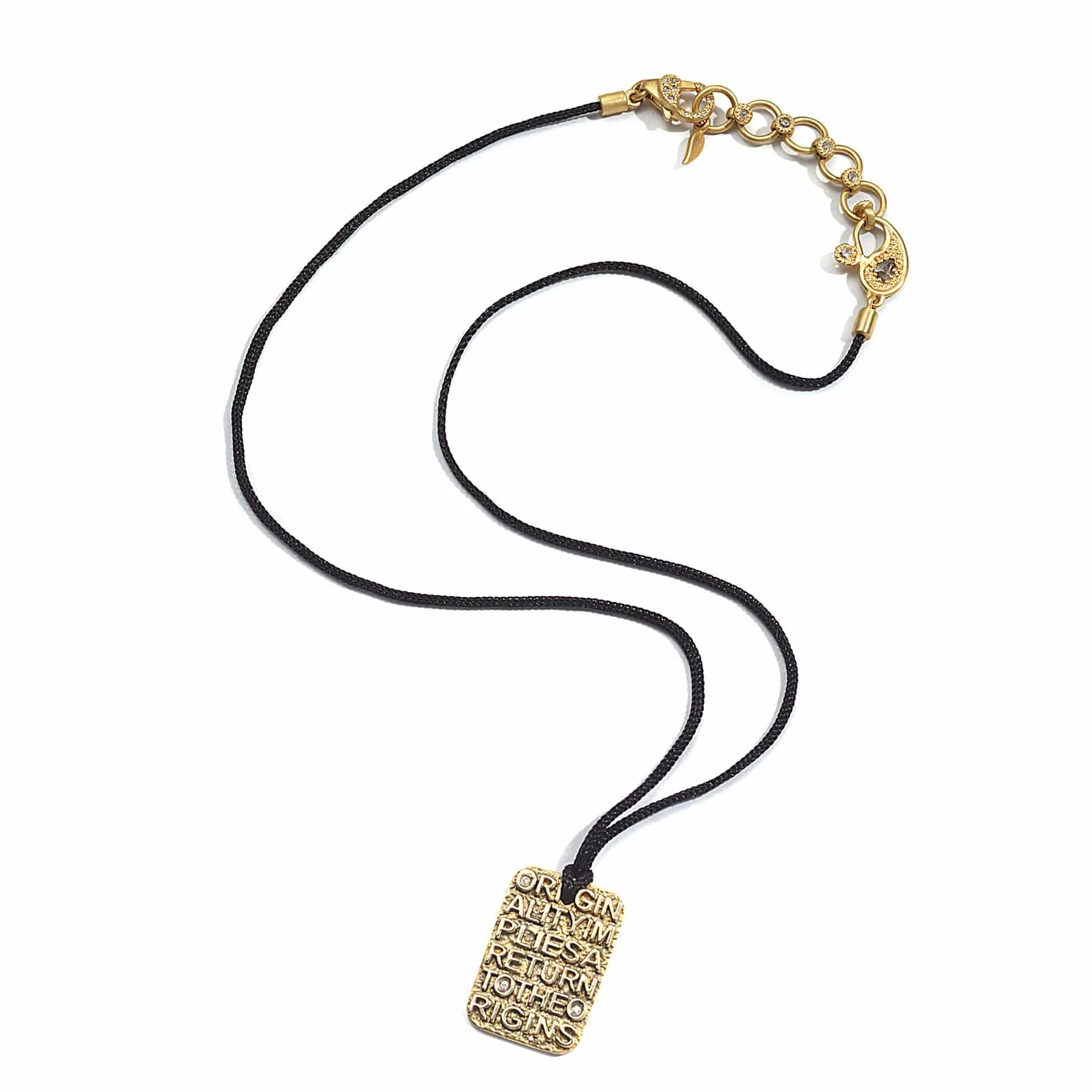 20K "Originality Implies a Return to The Origins" Necklace