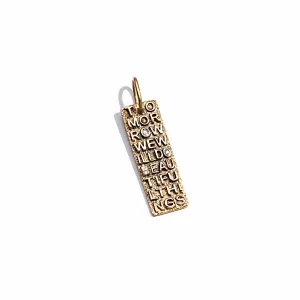 20K "Tomorrow We Will Do Beautiful Things" Pendant