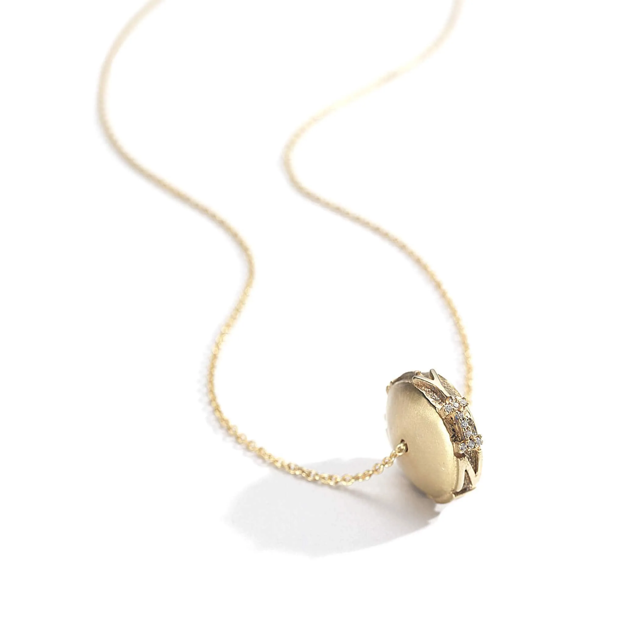 20K Yellow Gold "Infinity" Diamond Necklace