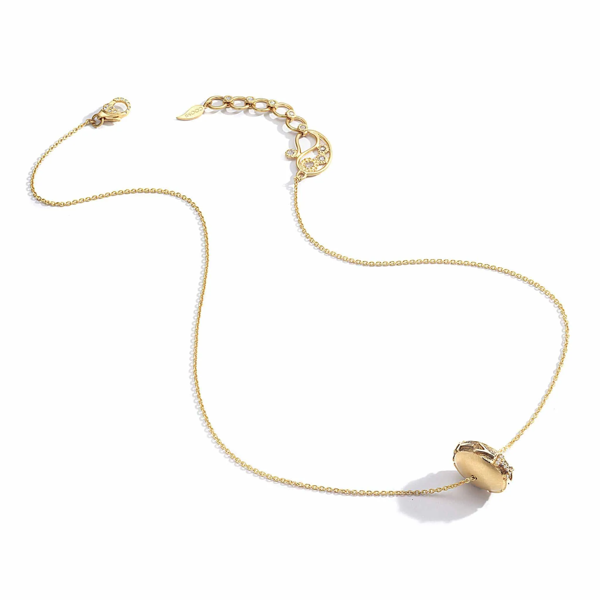 20K Yellow Gold "Infinity" Diamond Necklace