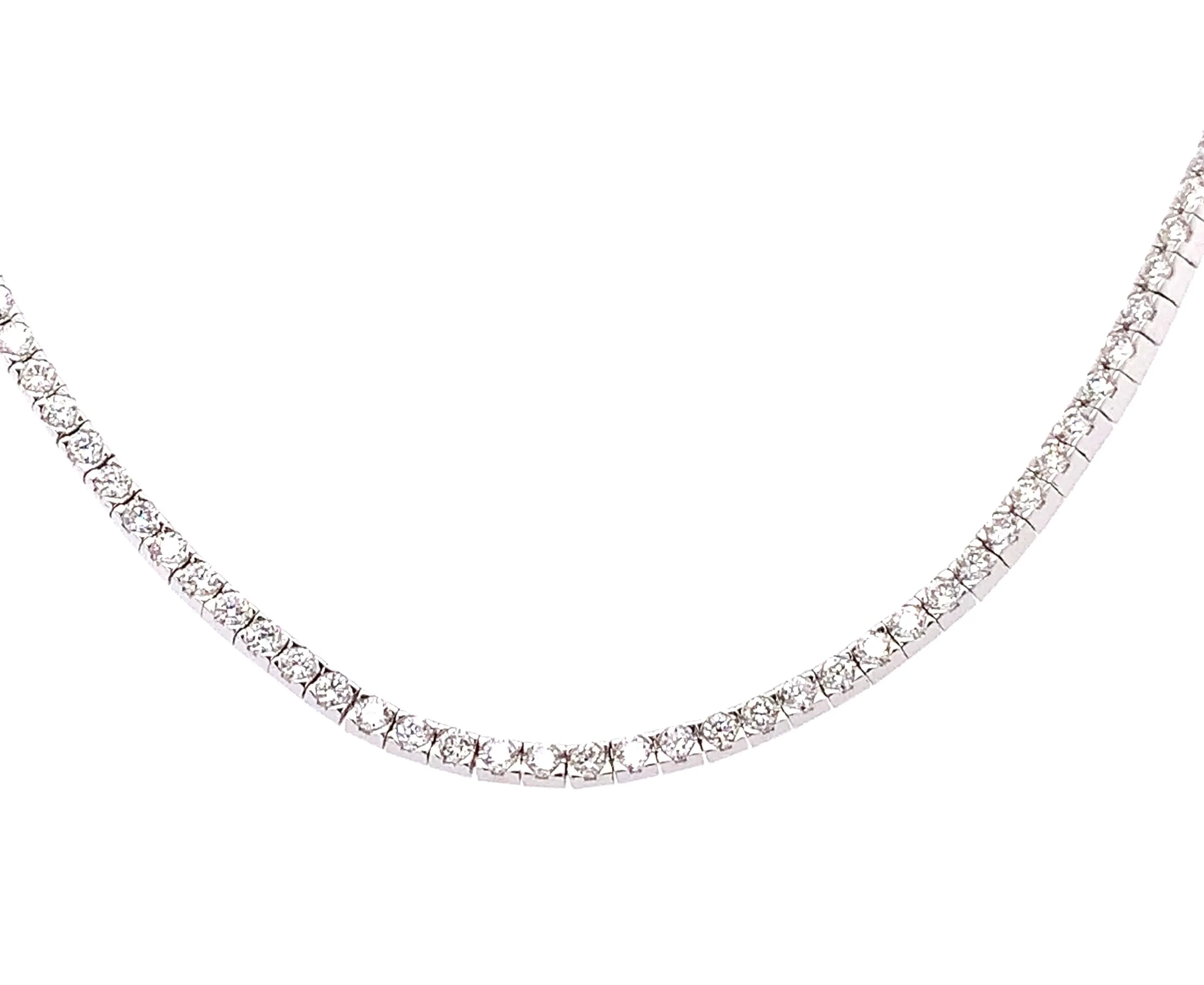 2.26ct tw Diamond Riviera Line Tennis Necklace