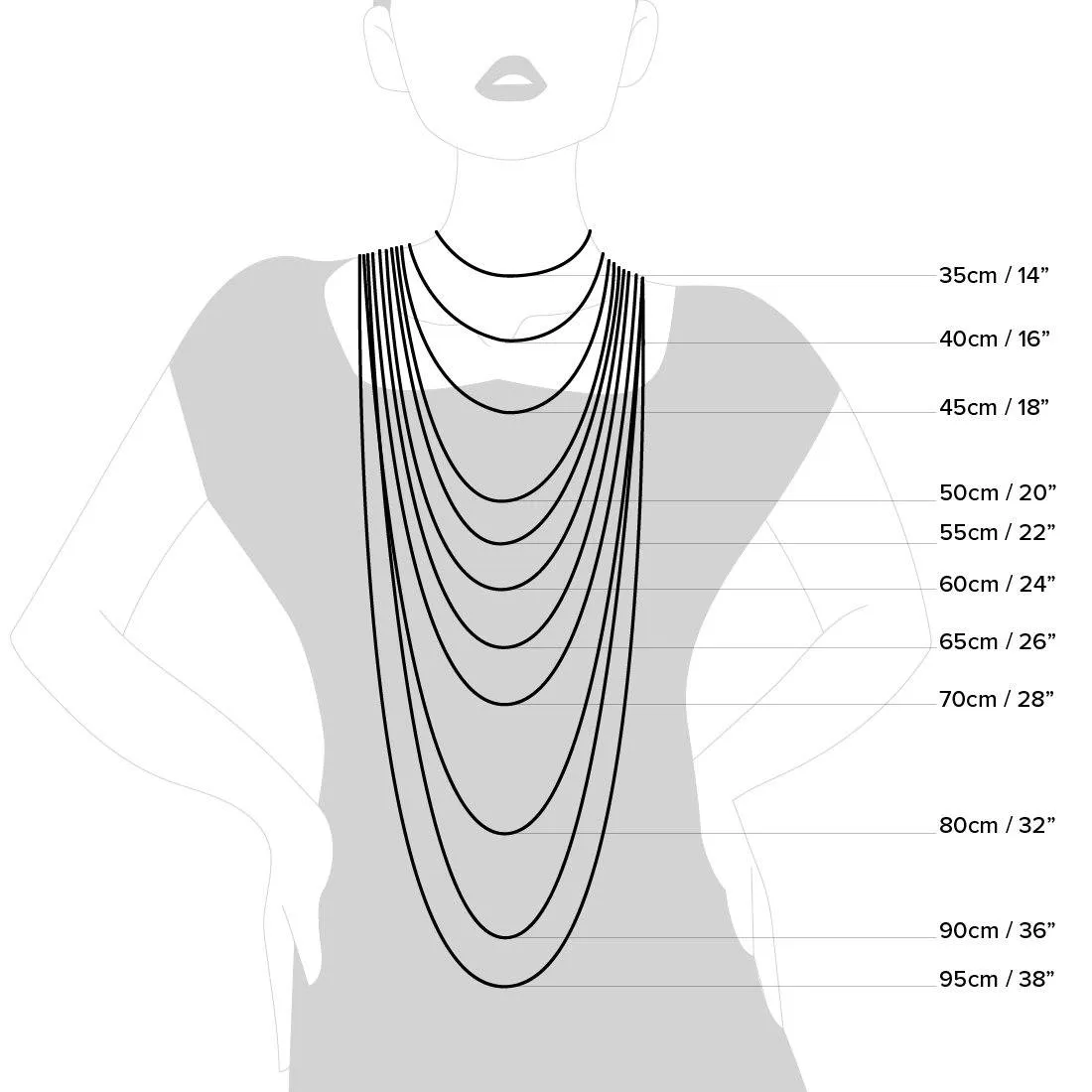 45cm Sterling Silver Cubic Zirconia Claw Set Tear Drop Necklace