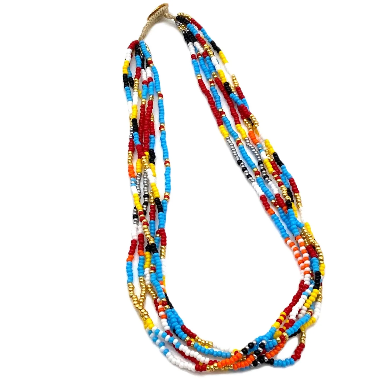 6 Strand Necklace - PARAKEET