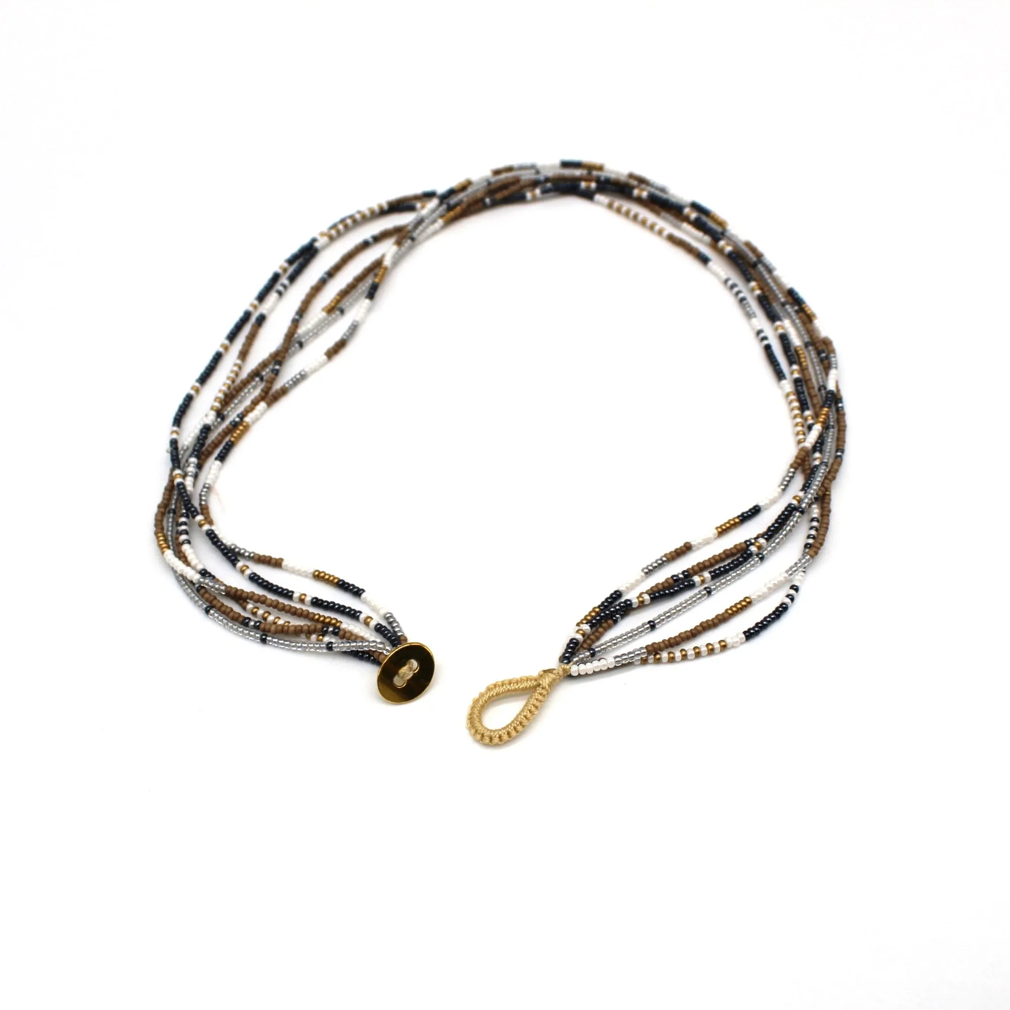 6 Strand Necklace - SANDPIPER