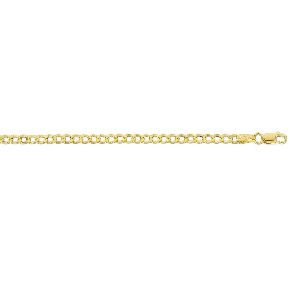 9ct Yellow Gold Curb Chain Necklace