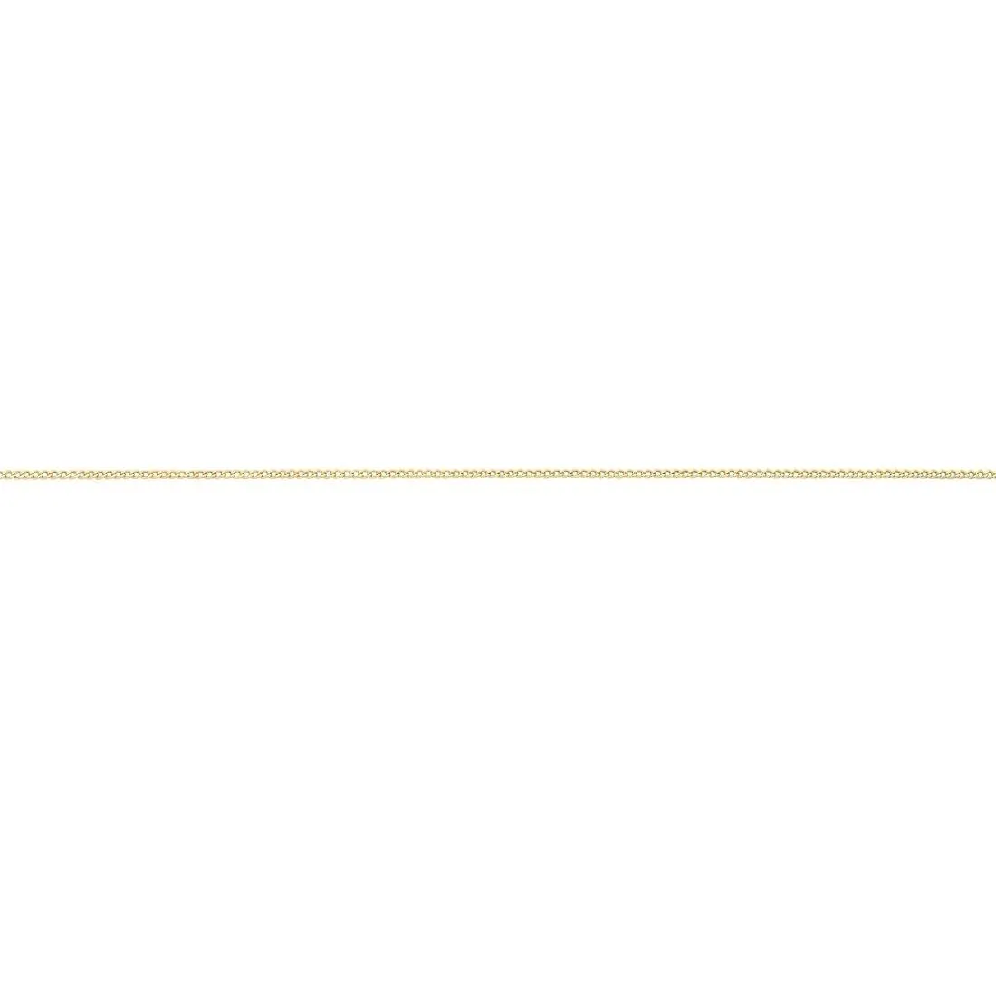 9ct Yellow Gold Curb Necklace 55cm