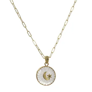 Acanthus - Crescent Star "Growth" Diamond Necklace