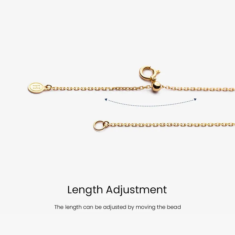 Akoya Pearl 18K Gold Double Diamond Elegant Necklace