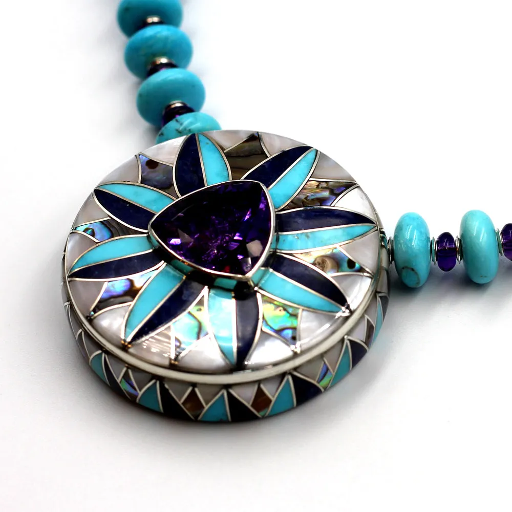Amethyst & Turquoise Necklace