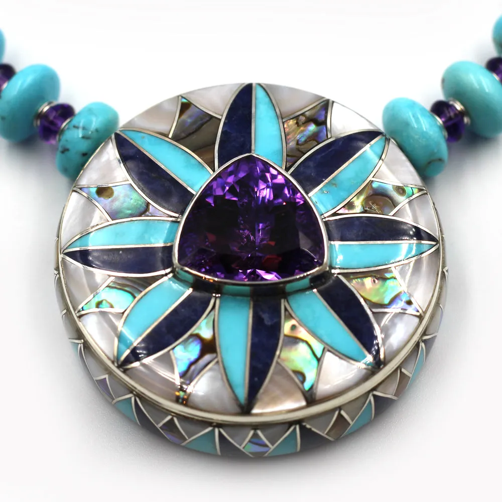 Amethyst & Turquoise Necklace