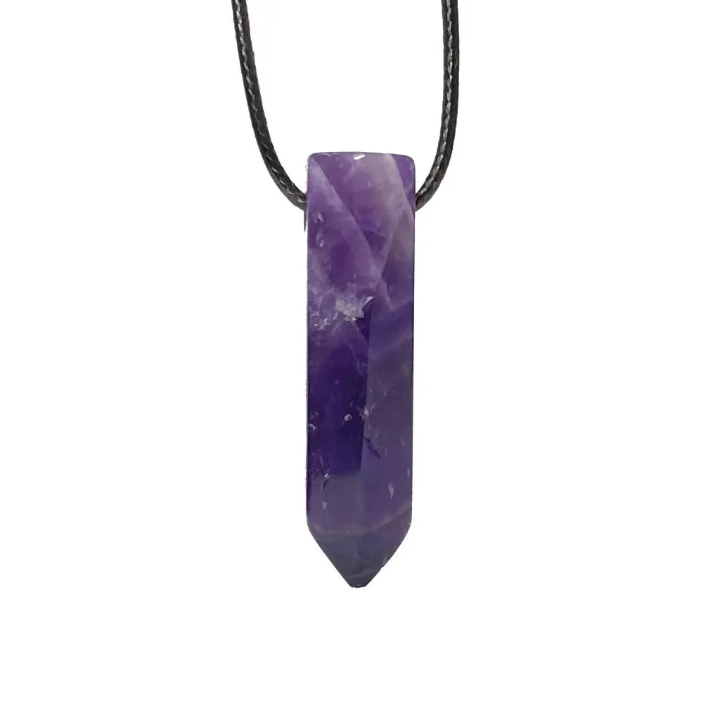 Amethyst Bullet Point Necklace