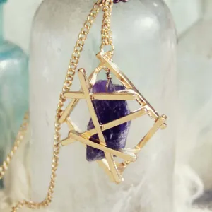 Amethyst Moon Necklace