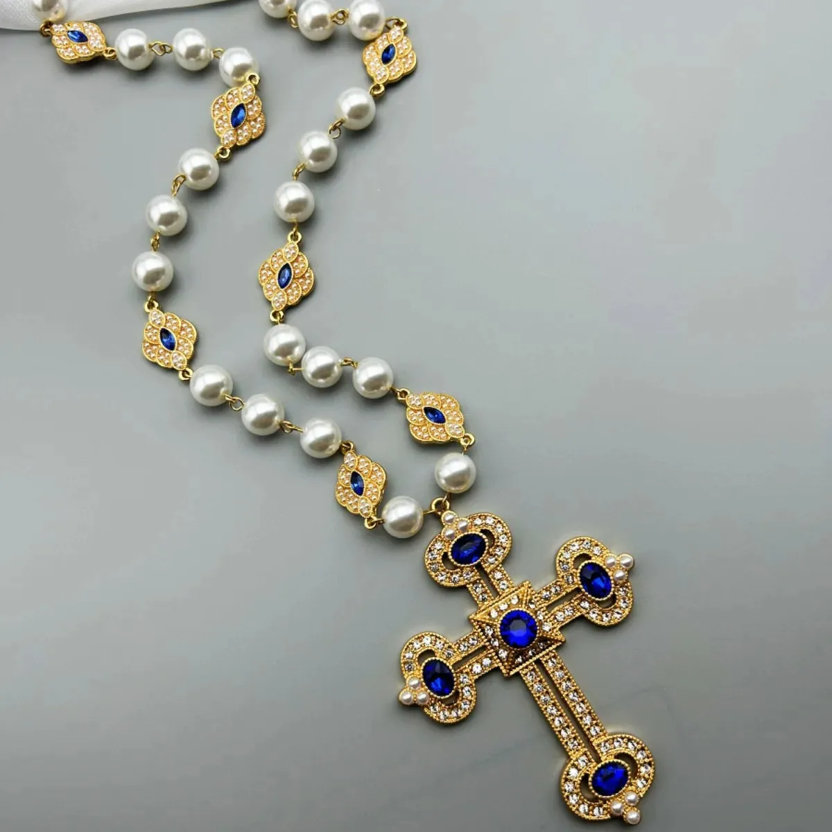 Anastasia Vintage Cross Necklace