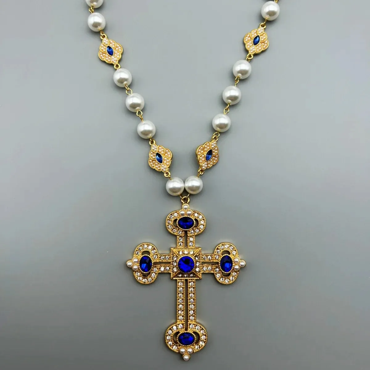 Anastasia Vintage Cross Necklace