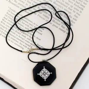 Art Deco Diamond and Enamel Locket