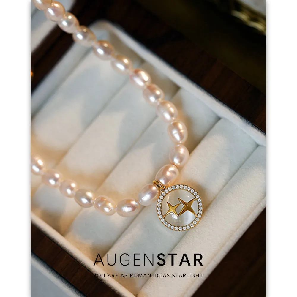 ASR | Elegant Pearl Star Necklace