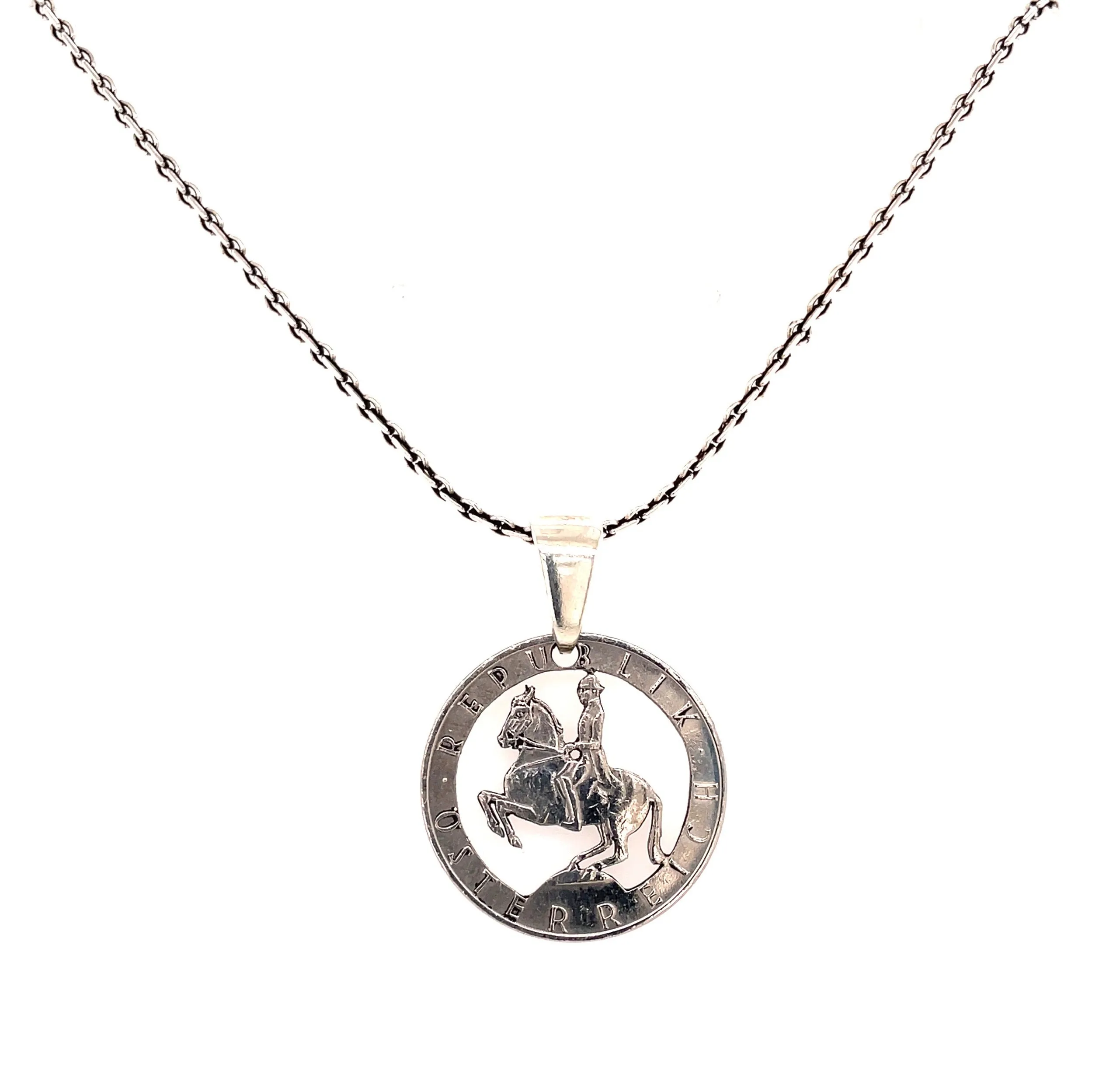 Austrian Lipizzaner Coin Necklace