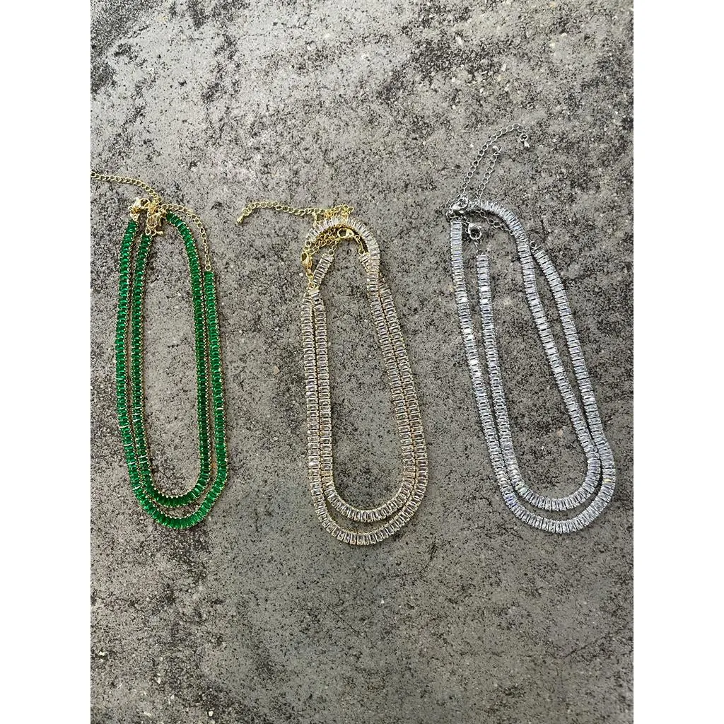 BAGUETTE CHOKER NECKLACE