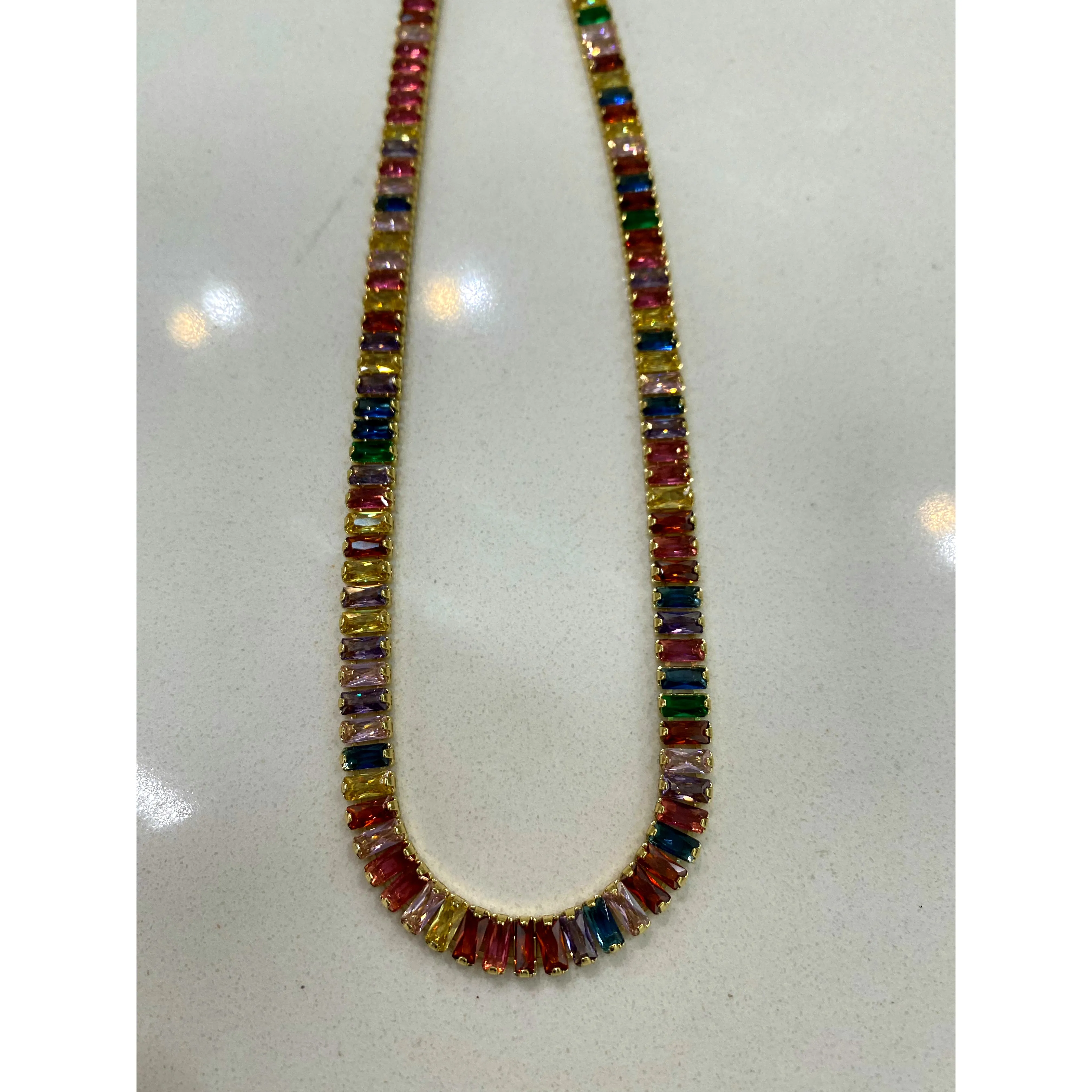 BAGUETTE CHOKER NECKLACE