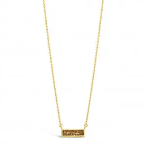 Bar Delicate Dune Necklace - Gold