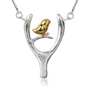 Bird and Wish Bone Necklace