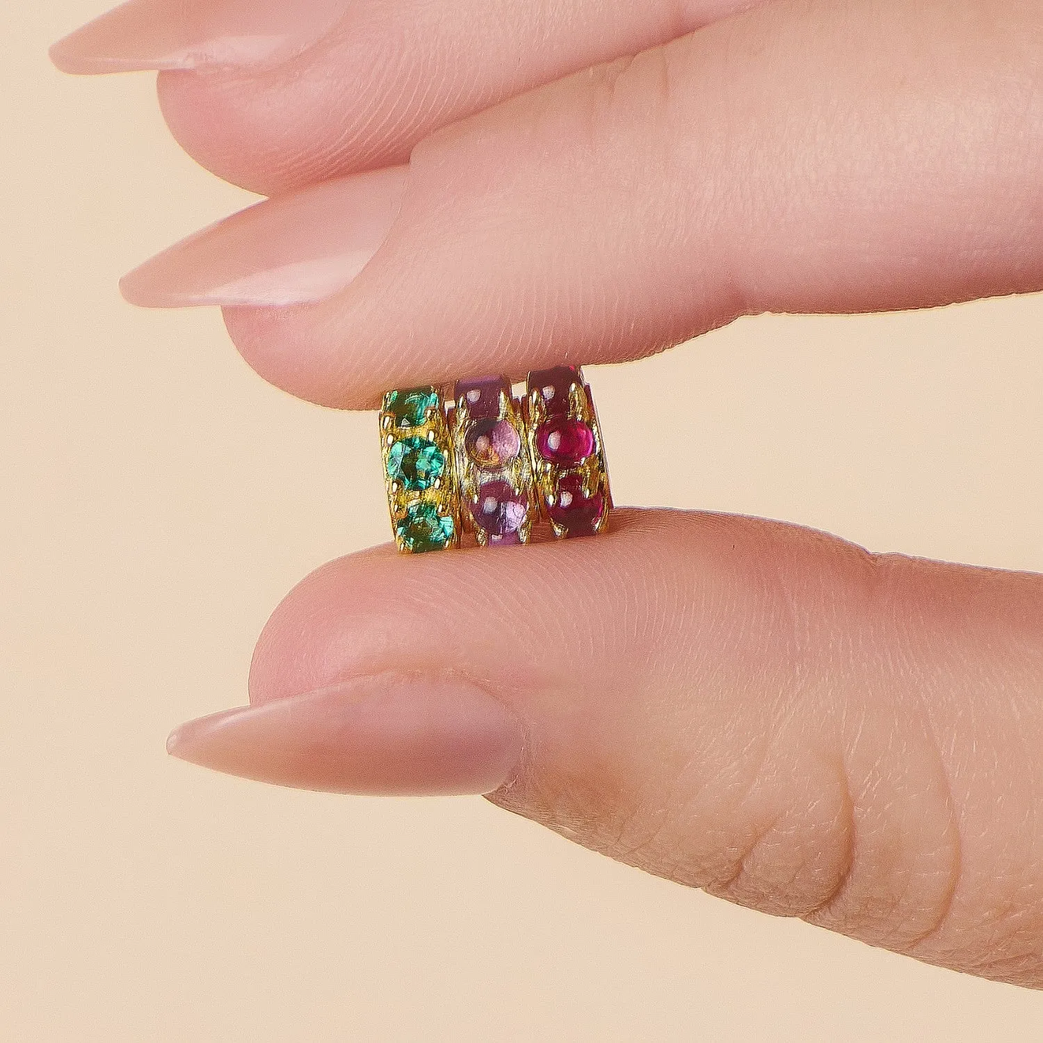 Birthstone Spacer Necklace - 2 Charms