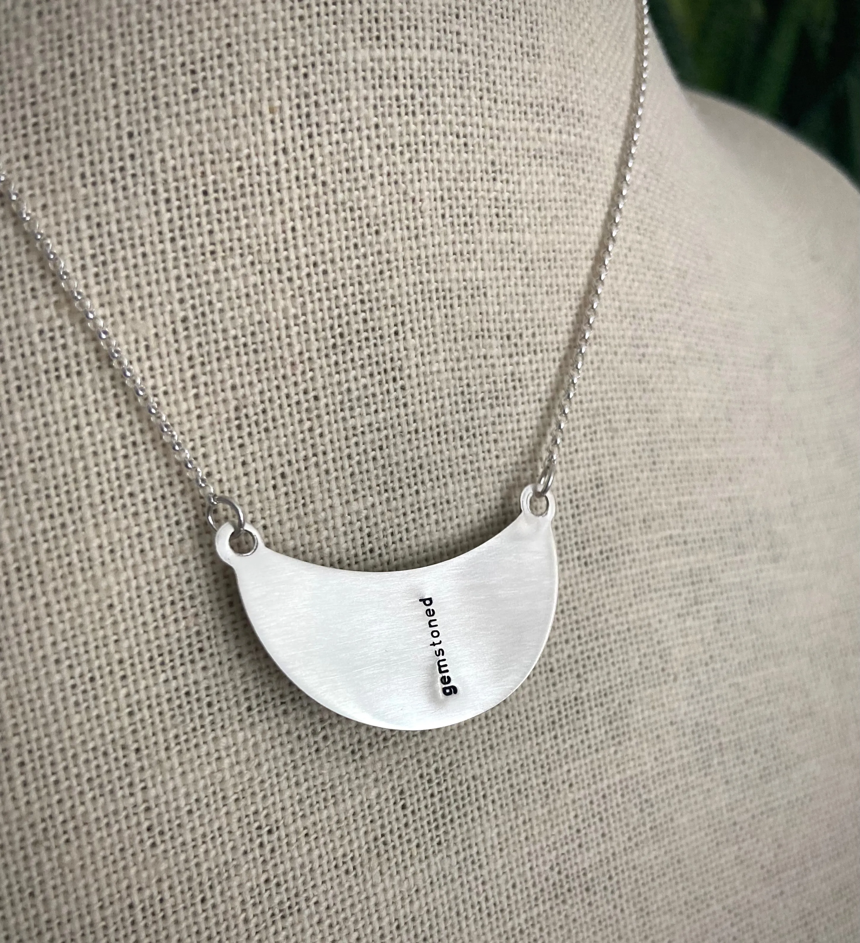 Black Tourmaline in Quartz Bib Necklace *Discounted*