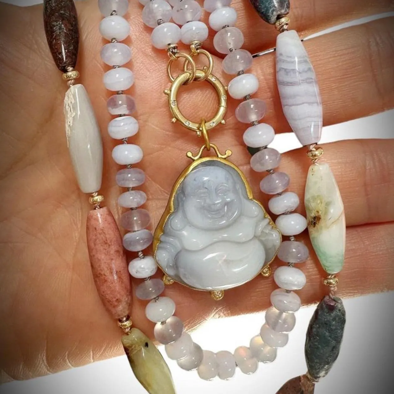 Botswana Agate Gemstone Necklace