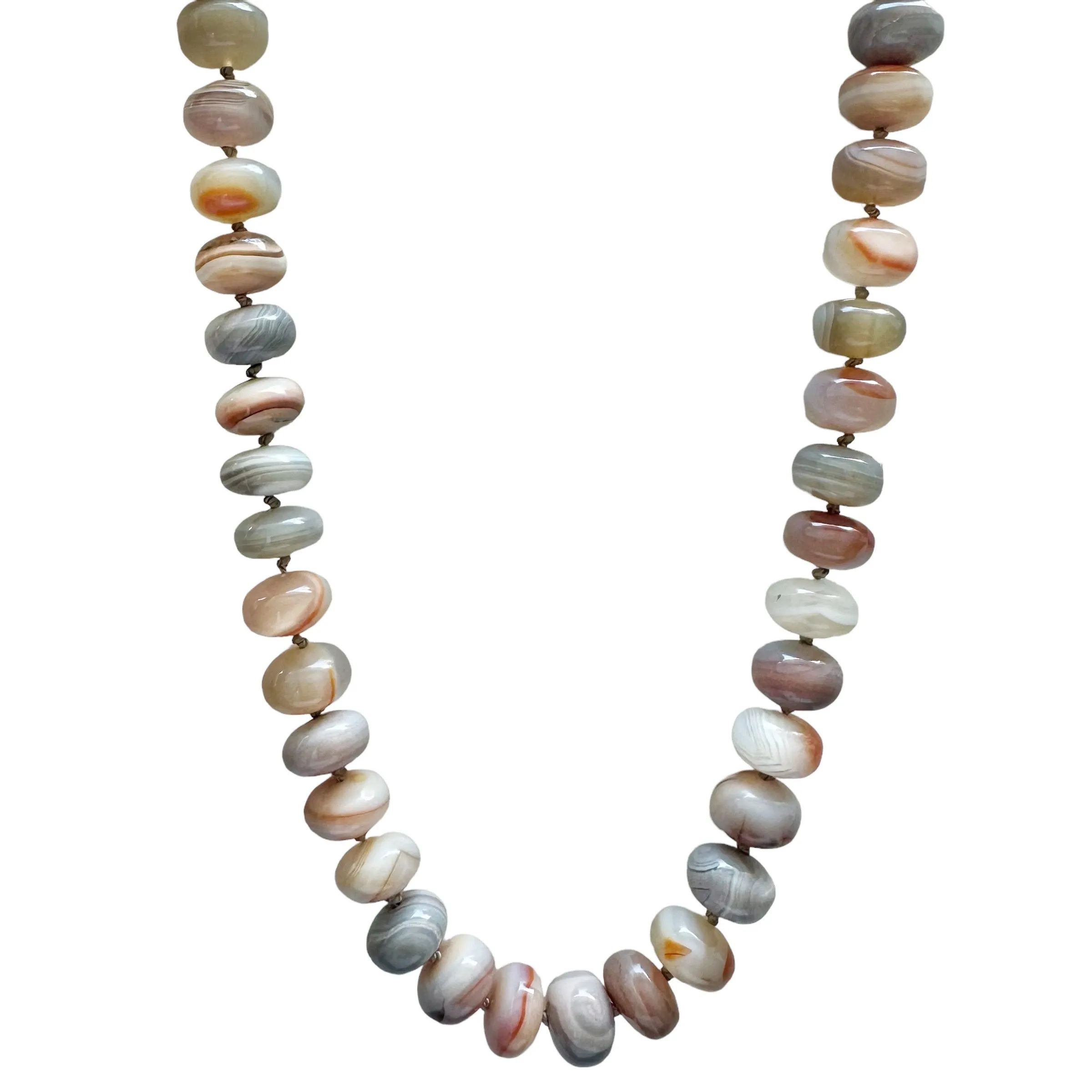 Botswana Agate Gemstone Necklace