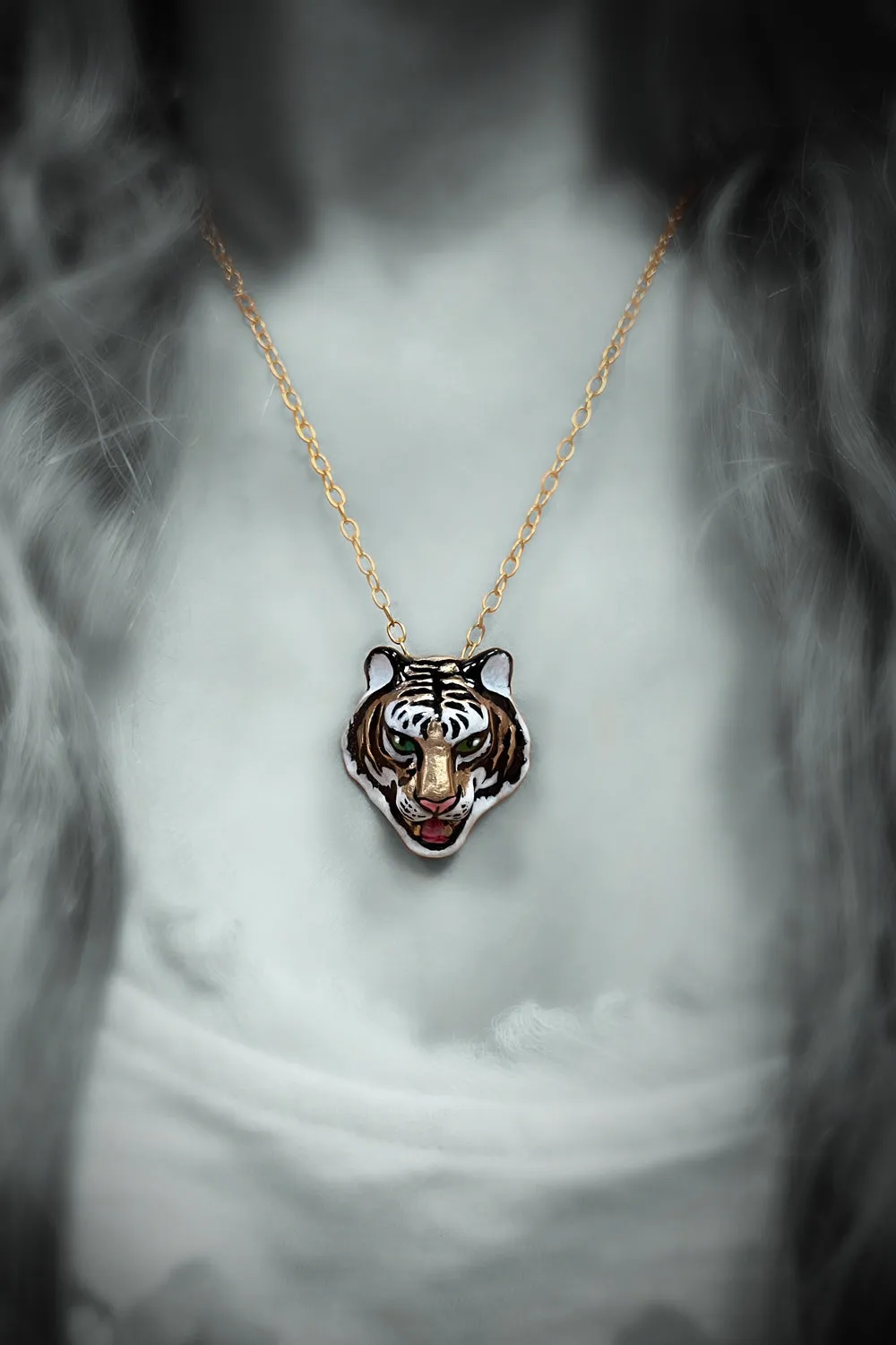 Bronze Tiger Necklace