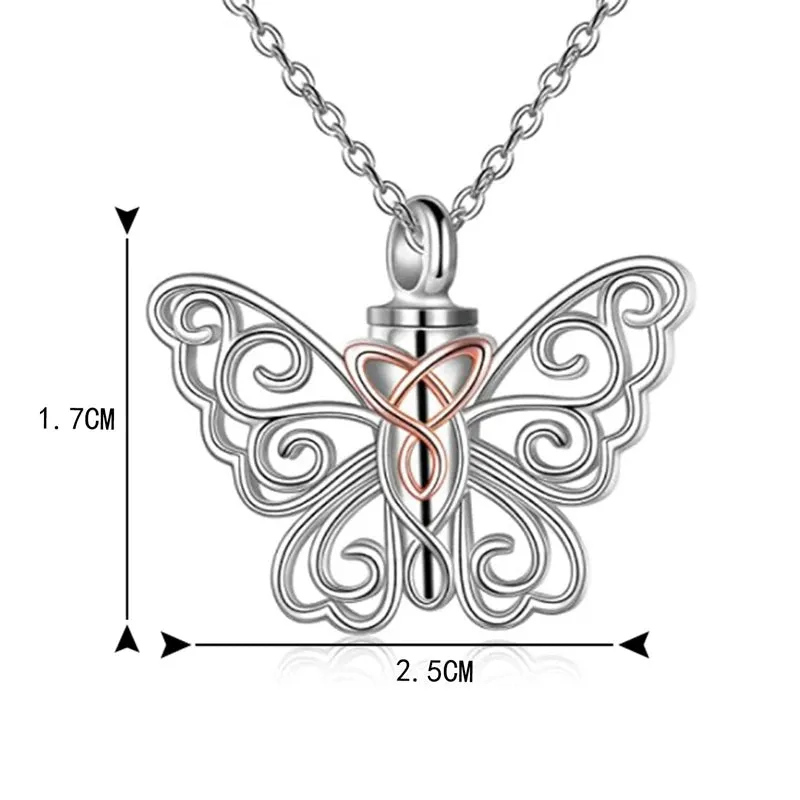 Butterfly design Pendant Urn Necklace - Chain Included.