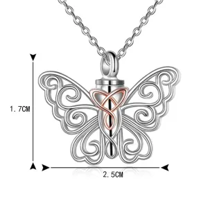 Butterfly design Pendant Urn Necklace - Chain Included.