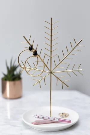 Cannabis Leaf Jewelry Holder Tree