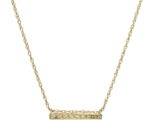 carole diamond bar necklace
