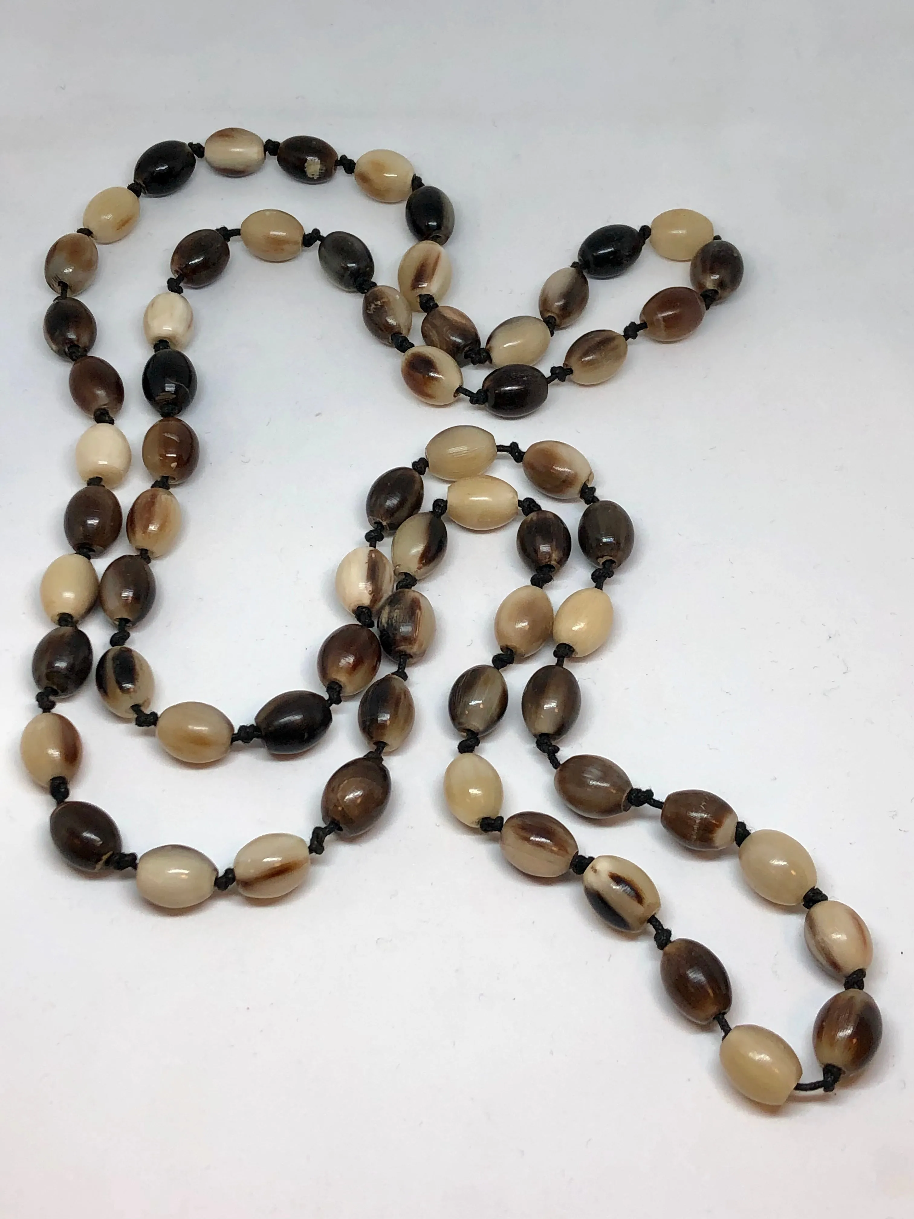 CATHs Oval Horn Bead Necklace