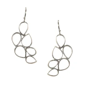 Cluster Earrings in Silver