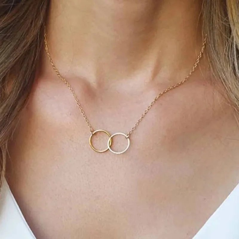 Combo Of 2 Infinite and Double Circle Ring Pendant