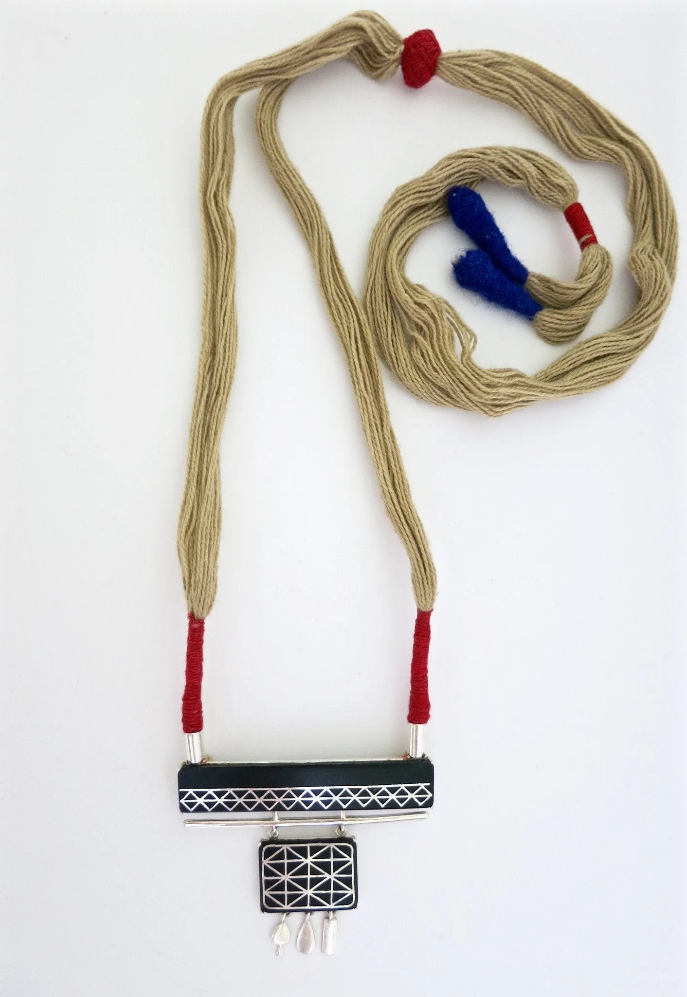 Conversation starter Bidri dori necklace