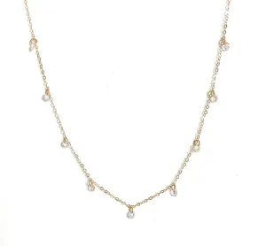CZ Droplet Necklace
