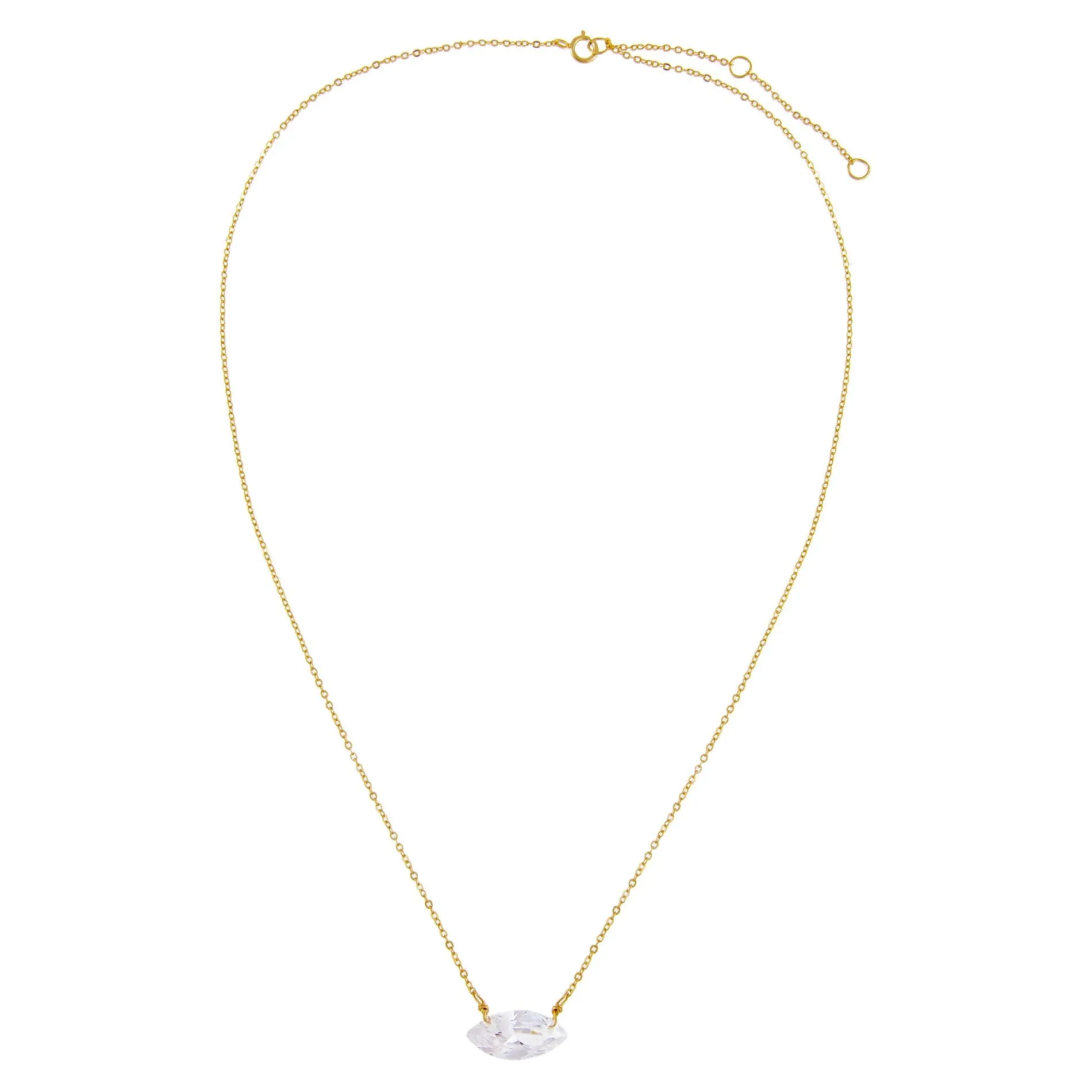 CZ Marquise Necklace